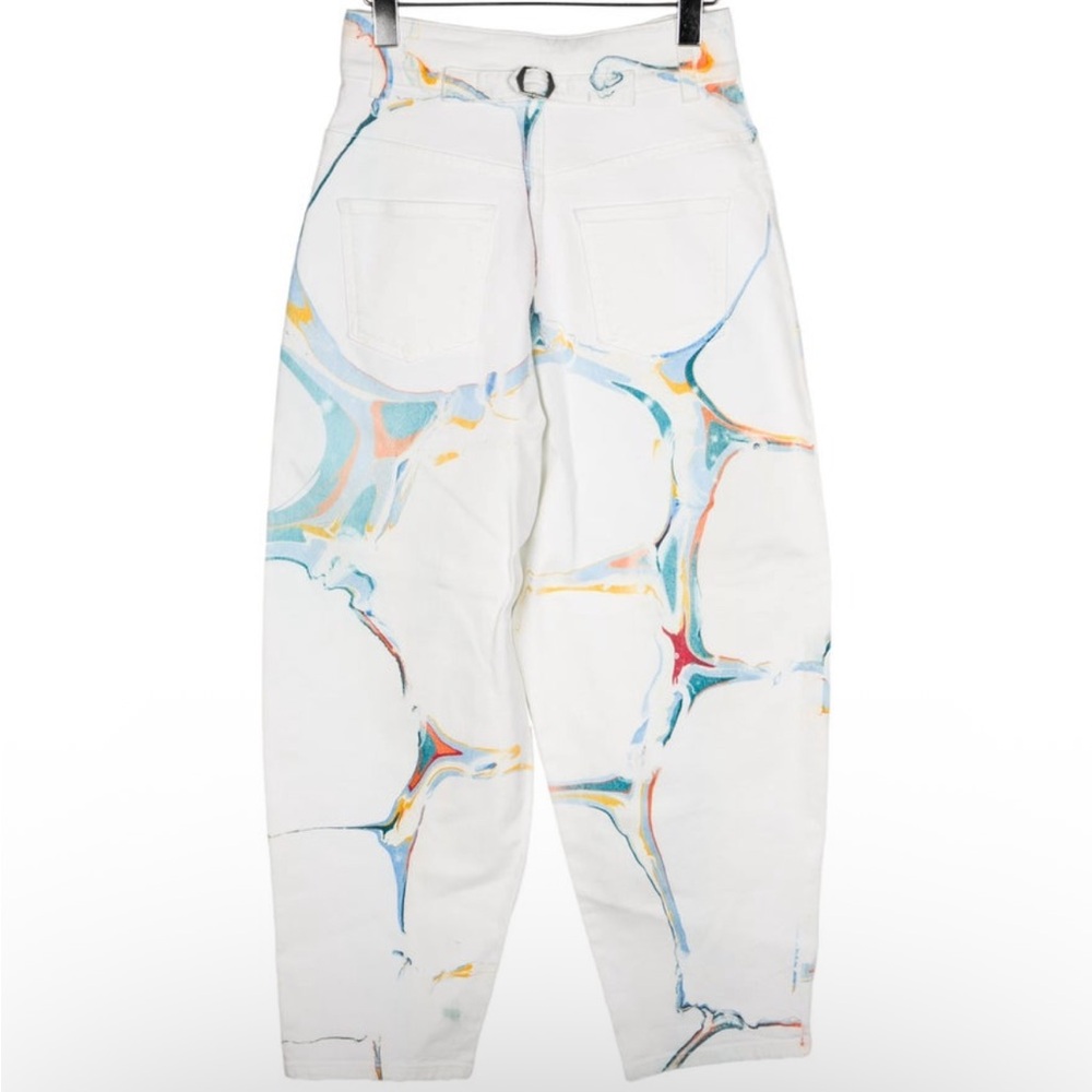 Stella Mccartney White Multicolor Patterned Jeans - image 2